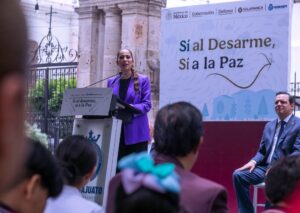Libia Dennise arranca campaña de desarme voluntario en Salamanca: “La seguridad no se detiene”