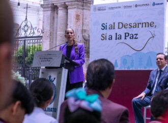 Libia Dennise arranca campaña de desarme voluntario en Salamanca: “La seguridad no se detiene”