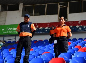 Preparativos de seguridad para el partido entre Irapuato y Venados en Liga de Expansión