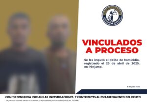 Procesan a dos sujetos por homicidio en Pénjamo; uno fue el tirador y otro el conductor de huida