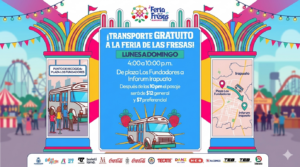 Habrá transporte gratuito a la Feria de las Fresas 2026; estos son los horarios y el punto de salida