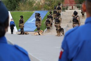 Estos son Balto, Caos, Morgan y Zar, los nuevos binomios caninos de seguridad en Irapuato
